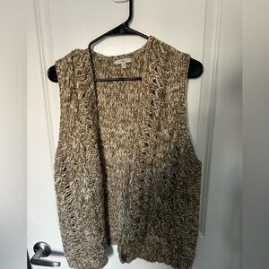 GAP Tan Chunky Knit Cardigan Sweater